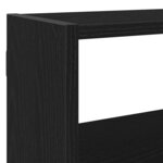 vidaXL Étagère cube murale 7 compartiments noir bois d'ingénierie