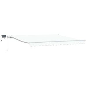 vidaXL Auvent Rétractable with 400 × 300 cm Blanc