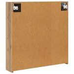 vidaXL Armoire Miroir de Salle de Bain Chêne artisan 70 x 14 5 x 70 cm