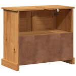 vidaXL Meubles de salle de bain marron miel 67.5 x 34 x 59 cm