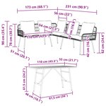 vidaXL Ensemble de canapé de jardin 2 Pièces Beige polyrotin