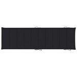 vidaXL Chaise longue à bascule avec coussin Bois de teck solide