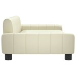 vidaXL Canapé pour enfants crème 90x53x30 cm similicuir
