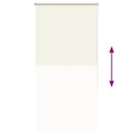 vidaXL Store enrouleur occultant blanc cassé largeur du tissu 70 7 cm