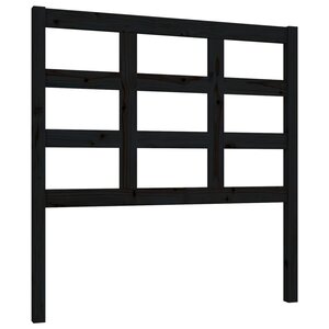 vidaXL Tête de lit Noir 95 5x4x100 cm Bois massif de pin