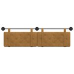 vidaXL Tête de lit suspendue Marron Velours