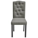 vidaXL Chaises à manger lot de 6 gris tissu