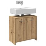 vidaXL Armoire lavabo de salle de bain chêne artisanal 60x33x60 cm
