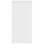 vidaXL Buffet blanc 79x38x80 cm bois d’ingénierie