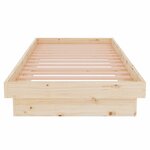 vidaXL Cadre de lit sans matelas bois massif