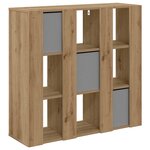 vidaXL Buffet Chêne artisanal 88 5 x 29 x 84 5 cm