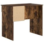 vidaXL Bureau Chêne fumé 90 x 49.5 x 75 cm Bois d'ingénierie