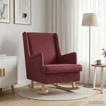 vidaXL Chaise à bascule Bordeaux 62 x 80 x 85 cm tissu