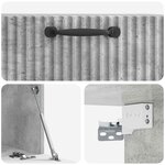 vidaXL Meuble TV mural Gris béton 59 5 x 31 x 30 cm Bois d'ingénierie