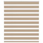 vidaXL Store zèbre marron sable largeur du tissu 130 9 cm polyester