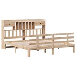 vidaXL Lit bibliothèque sans matelas 180x200 cm bois massif de pin