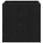 vidaXL Boîte à plantes Chêne noir 40 x 38.5 x 40 cm Bois d'ingénierie