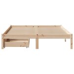 vidaXL Cadre de lit sans matelas 140x190 cm bois de pin massif
