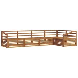 vidaXL Ensemble de canapés d'extérieur 5 pc Naturel