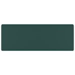 vidaXL Lavabo carré à trop-plein Vert foncé mat 41x41 cm Céramique