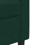 vidaXL Ensemble de canapés 3 Pièces avec coussins Vert foncé Velours