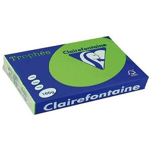 Ramette 250 Feuilles Papier 160g A4 210x297 mm Certifié FSC Vert menthe TROPHÉE