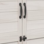 vidaXL Abri de jardin Blanc 106 5 x 56 x 176 cm Bois d'ingénierie
