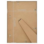 vidaXL Collage de cadres photo 3 Pièces de table Blanc 15x21 cm MDF