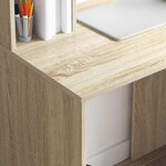 vidaXL Bureau Chêne sonoma 91 x 50 x 149 cm Bois d'ingénierie