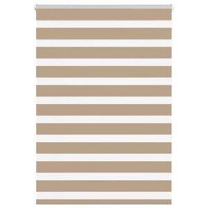 vidaXL Store zèbre marron sable largeur du tissu 110 9 cm polyester