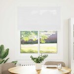 vidaXL Store plissé blanc 110x100cm largeur du tissu 109 4cm polyester