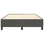 vidaXL Cadre de lit Gris foncé 140 x 200 cm Velours