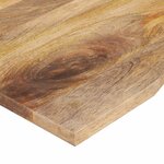 vidaXL Dessus de bureau avec courbe 110x60x2 5 cm manguier massif brut