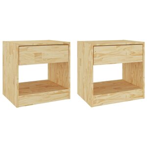 vidaXL Tables de chevet 2 Pièces 40x31x40 cm bois de pin massif