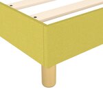 vidaXL Cadre de lit sans matelas vert 140x190 cm tissu