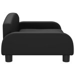 vidaXL Canapé pour enfants noir 70x45x30 cm similicuir