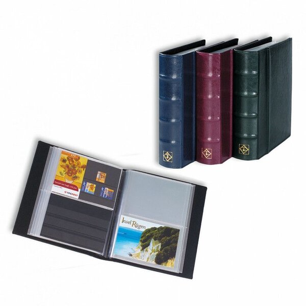 Album classic pour cartes postales  cartes de classement. Couleur - Bleu royale