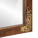 vidaXL Miroir de salle de bain 50x70x3 cm en bois massif de mangue
