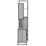 vidaXL Ensemble de meubles de salle de bain 3 Pièces Sonoma gris