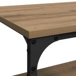 vidaXL Chariot de cuisine Chêne artisanal 60 x 41 x 76 cm