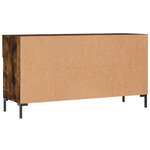 vidaXL Banc à chaussures chêne fumé 102x35x55 cm bois d'ingénierie