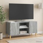 vidaXL Meuble TV 102 x 34 5 x 50 cm Sonoma gris Bois d'ingénierie