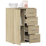 vidaXL Buffet chêne sonoma 59x39x80 cm bois d'ingénierie