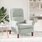 vidaXL fauteuil Gris clair 76 x 94 x 102 cm Velours