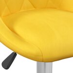 vidaXL Tabouret de bar Jaune moutarde Velours