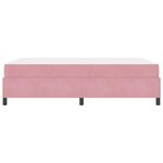 vidaXL Cadre de lit avec matelas Rose et blanc 140 x 190 cm Velours