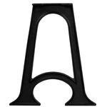 vidaXL 2 pieds de table de salle à manger Base voûtée Cadre en A Fonte