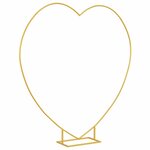 vidaXL Arche de mariage Doré 195 x 35 x 211 cm Acier