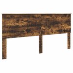 vidaXL Tête de lit Chêne fumé 200 cm Bois d'ingénierie
