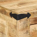 vidaXL banc Marron 110 x 35 x 50 cm Bois de mangue massif